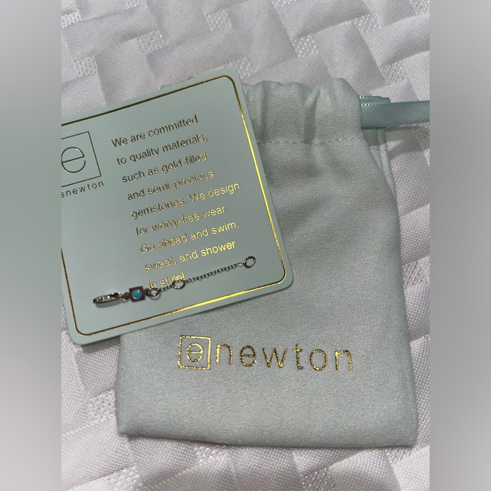 E newton sterling silver necklace extender (2in)